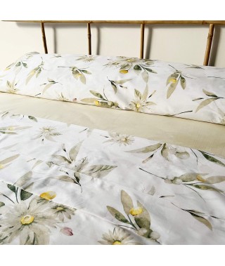 Juego de sábanas estampado floral. Sábanas de algodón estampado colorido floral. Set de sábanas de algodón.